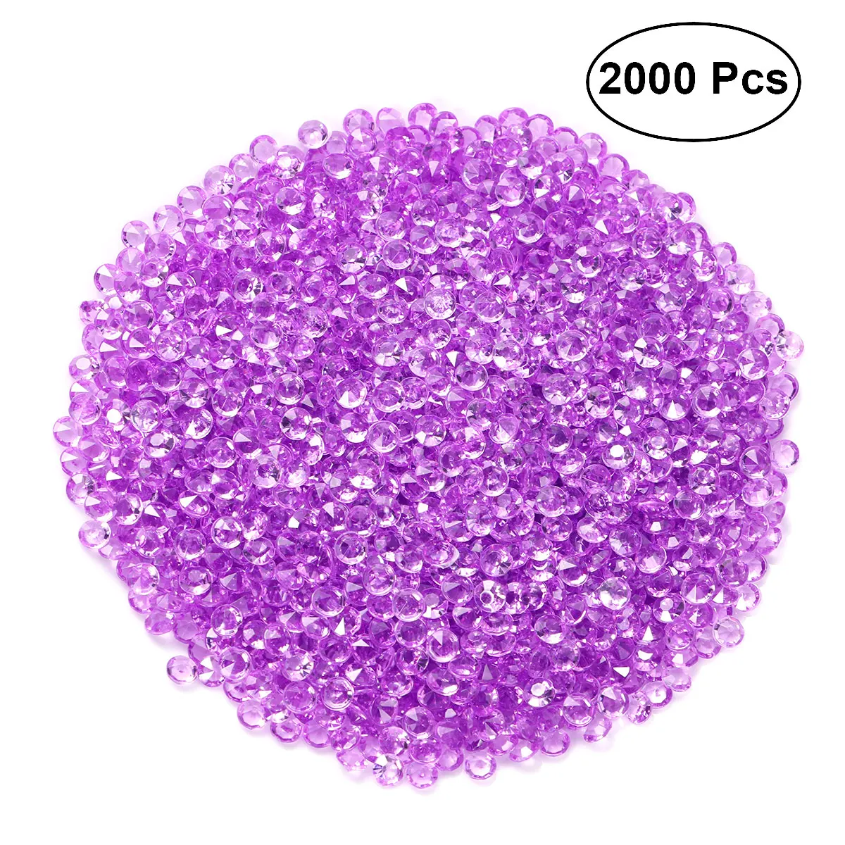 

2000pcs 4.5Mm Bright Lavender Acrylic Crystals Rhinestones Craft Decoration Diy Wedding Party Banquet Celebration Crafts Crystal