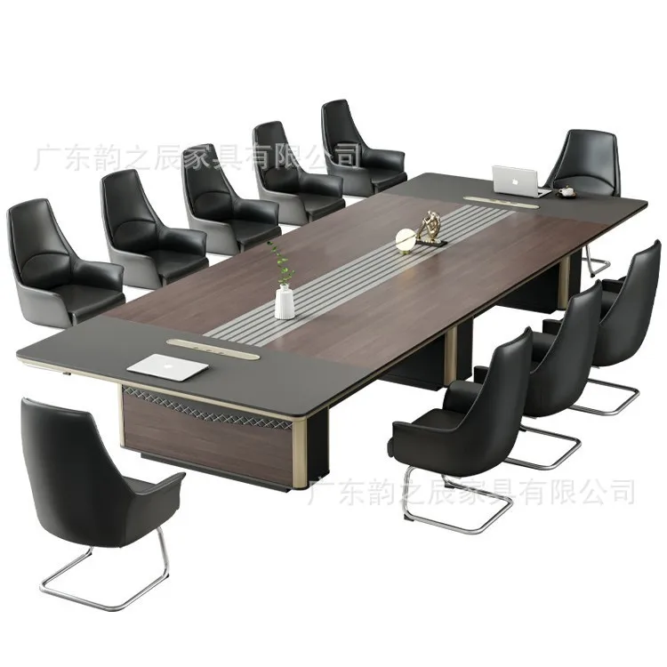 회의용 테이블 및 의자 세트 비즈니스 오피스 협상용 테이블 및 의자 세트 오피스 라이트 럭셔리 비즈니스 대형