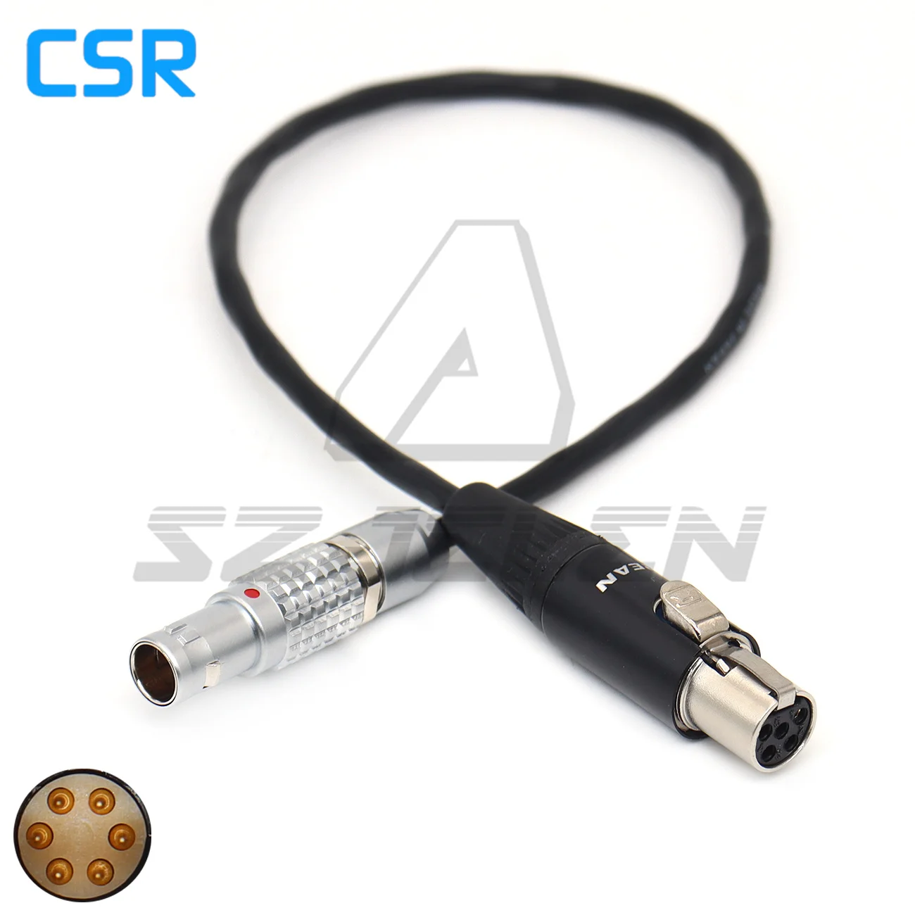 Mini XLR 5Pin TA5F to 0B 6Pin  ARRI Alexa 35 Mini LF Camera Audio Cable for Wisycom MPR52-ENG, Zaxcom QRX2oO Receiver