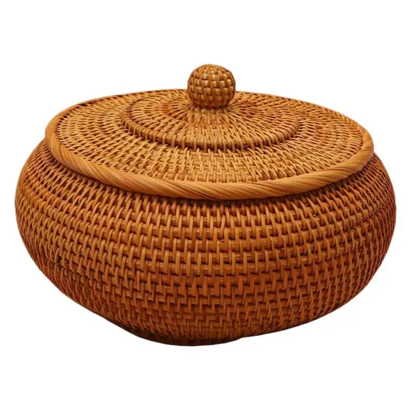 

Nordic storage box, rattan coffee table fruit basket