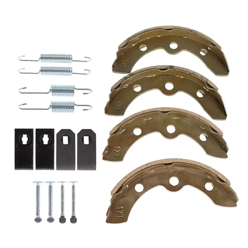 NALFI-2X Brake Shoes & Spring Kit For Club Car DS Gas And Electric Carts 1995-Up 101823201, 1018163-01,1011466