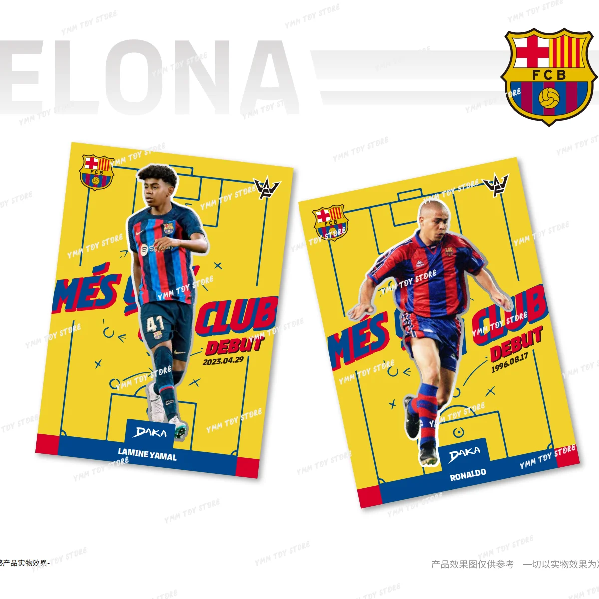 2026 DAKA Official Authentic FC Barcelona Football Star Cards Final Whistle Rare Collection Trading Card Signature Card for Fans