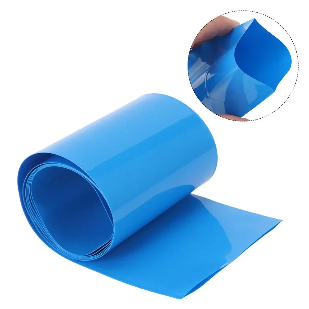 1Meter/Pack New Li-ion Wrap Heat Shrink Tube 18650 Battery Pack PVC Shrinkable Film 70-200mm Width Multi Sizes Tape Sleeves