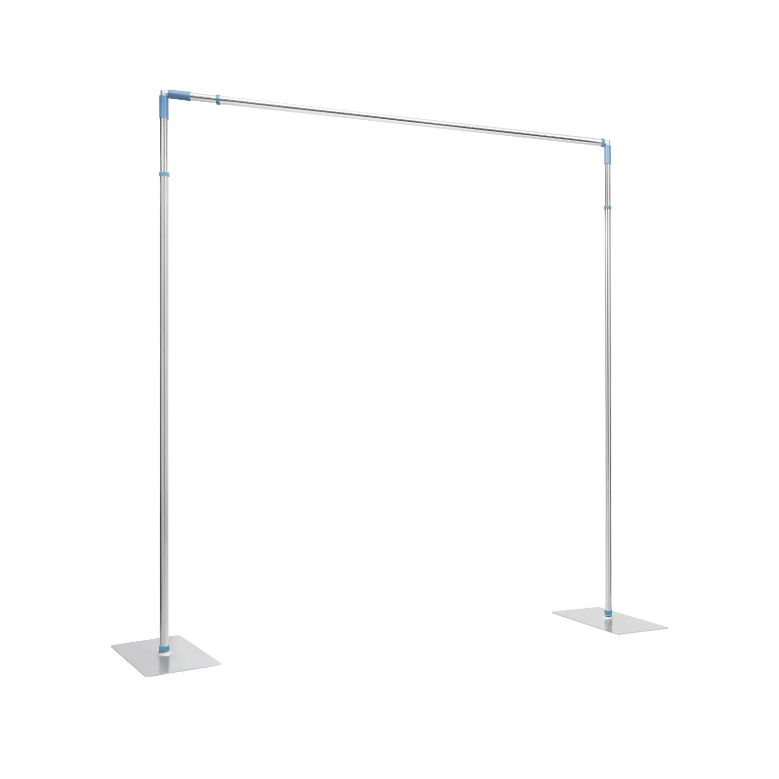 

10ft Adjustable Height Width Wedding Arch Frame Metal Backdrop Stand for Party Sliver