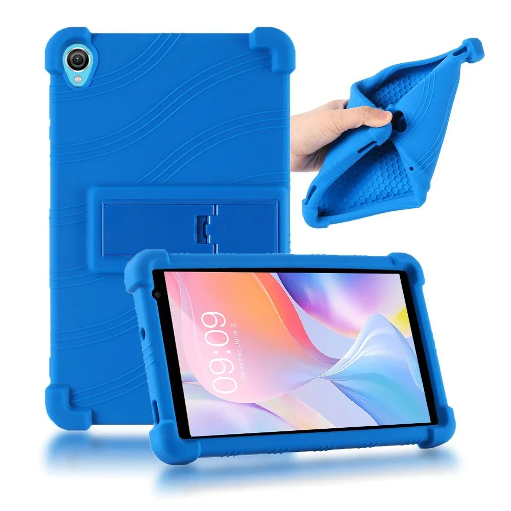 

For Teclast P80T 8" Tablet PC Soft Silicone Shockproof Cover Case with Rear Kickstand