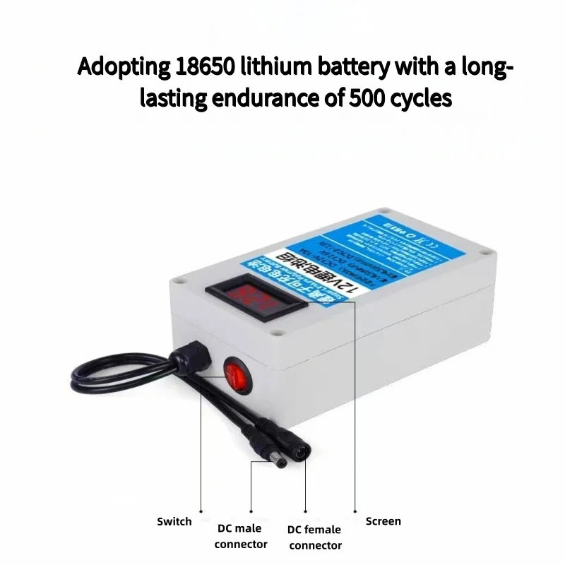 100% new for Hengyuan 12v lithium battery, large capacity waterproof outdoor power supply, LED ,  solar monitoring equipmen