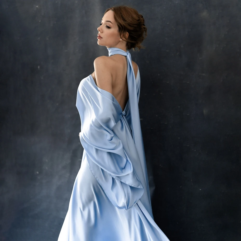 Flowing Ribbon Gown Slit Dress - Photography Club 评论和价格