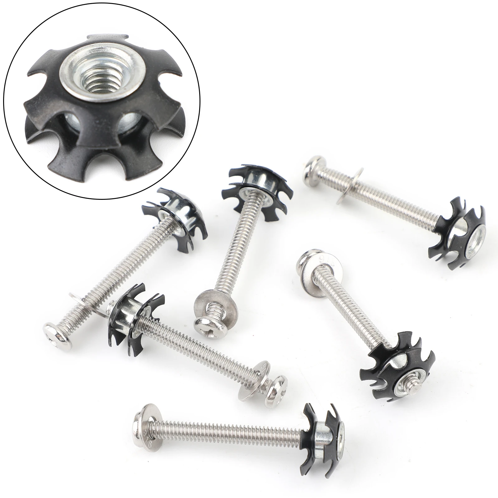 Artudatech 6 قطعة طقم إصلاح صواميل النجوم 1/4-20 مسامير الفولاذ المقاوم للصدأ ل 1 "OD أنبوب الخيوط الشوك