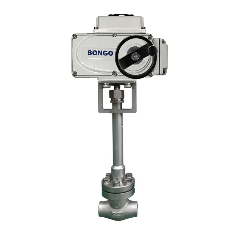 Songo regulation type DN80 weld 380V AC Multi-Turn Electric Actuator stainless Steel 304 Motorized electric Globe Valve