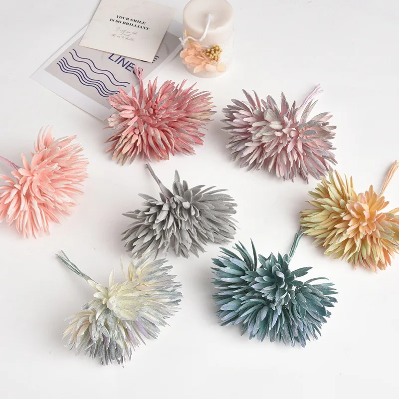 

6pcs artificial fake flower fake grass wedding Christmas decoration wreath handmade decoration accessories fake plants