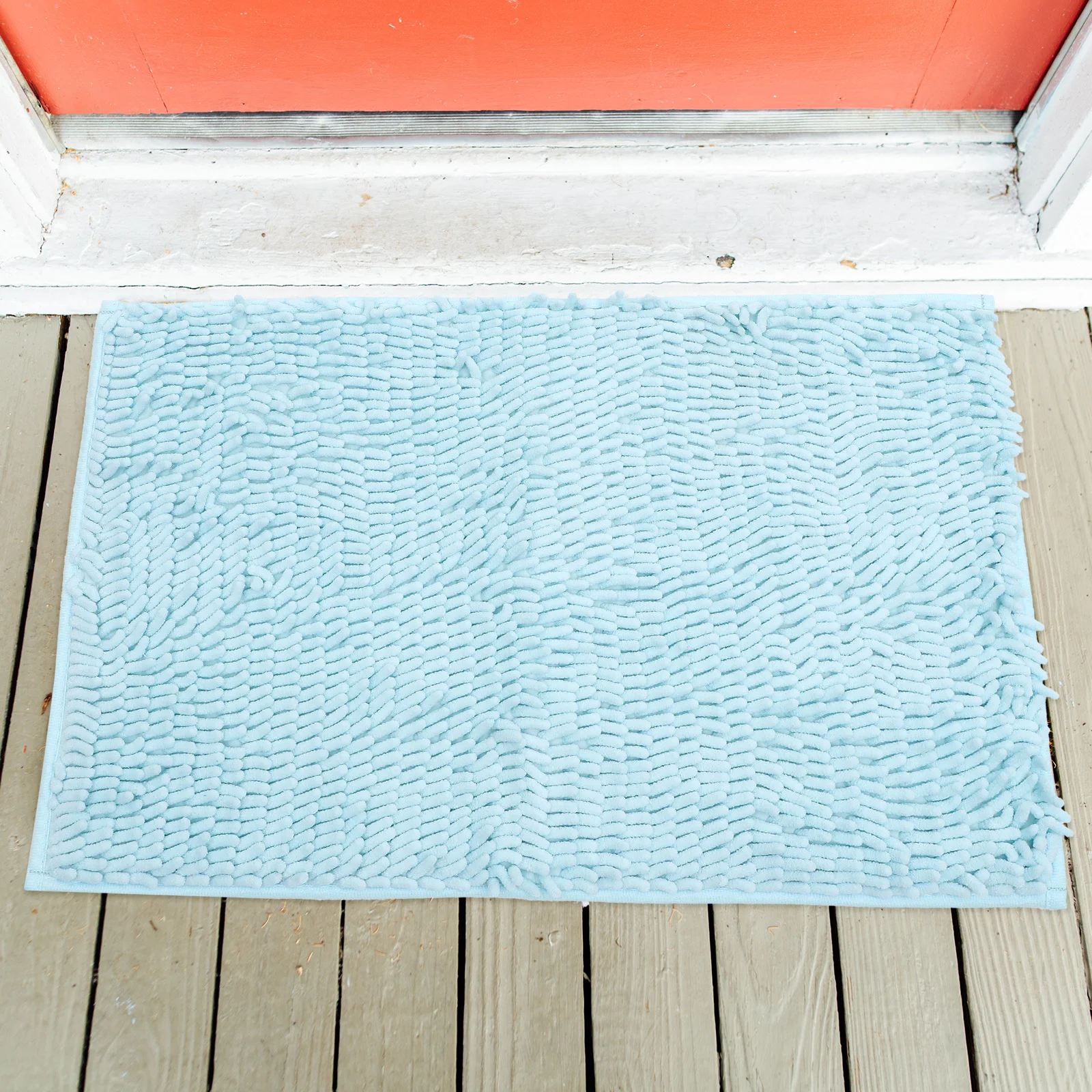 

Anti-Skid Bathroom Floor Mat Water Absorbent Non-Slip Bath Rug for Home Kitchen Shower Toilet Use Blue Household Door Mat
