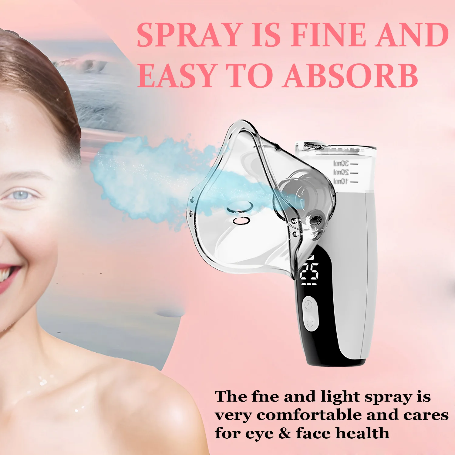 

Портативный мини-отпариватель для лица, уход за кожей лица, нано-распылитель, испаритель, красота, спа, распылитель, увлажнитель