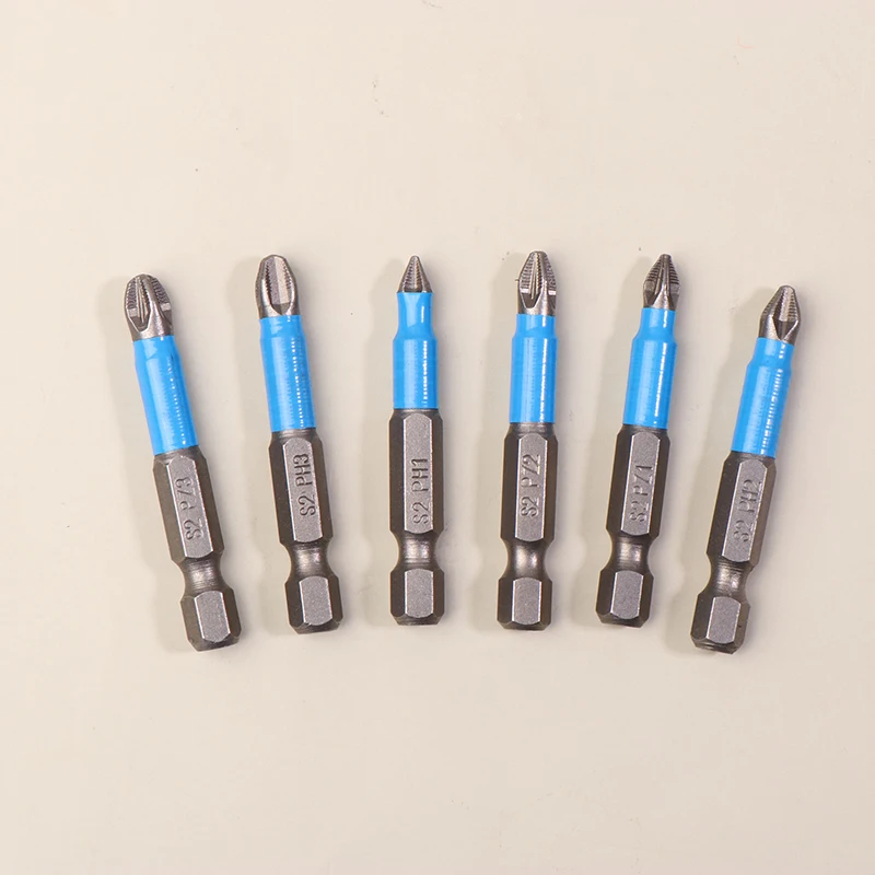 6/12Pcs Durable Hexagonal Handle Anti Skid Electric Screwdriver Woodworking Cross Screwdriver Tool Set PH1 PH2 PH3 PZ1 PZ2 PZ3