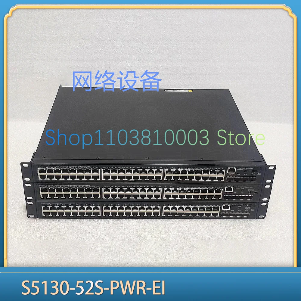 1pcs 48-port Gigabit POE 4-port 10 Gigabit Network Management Switch S5130-52S-PWR-EI