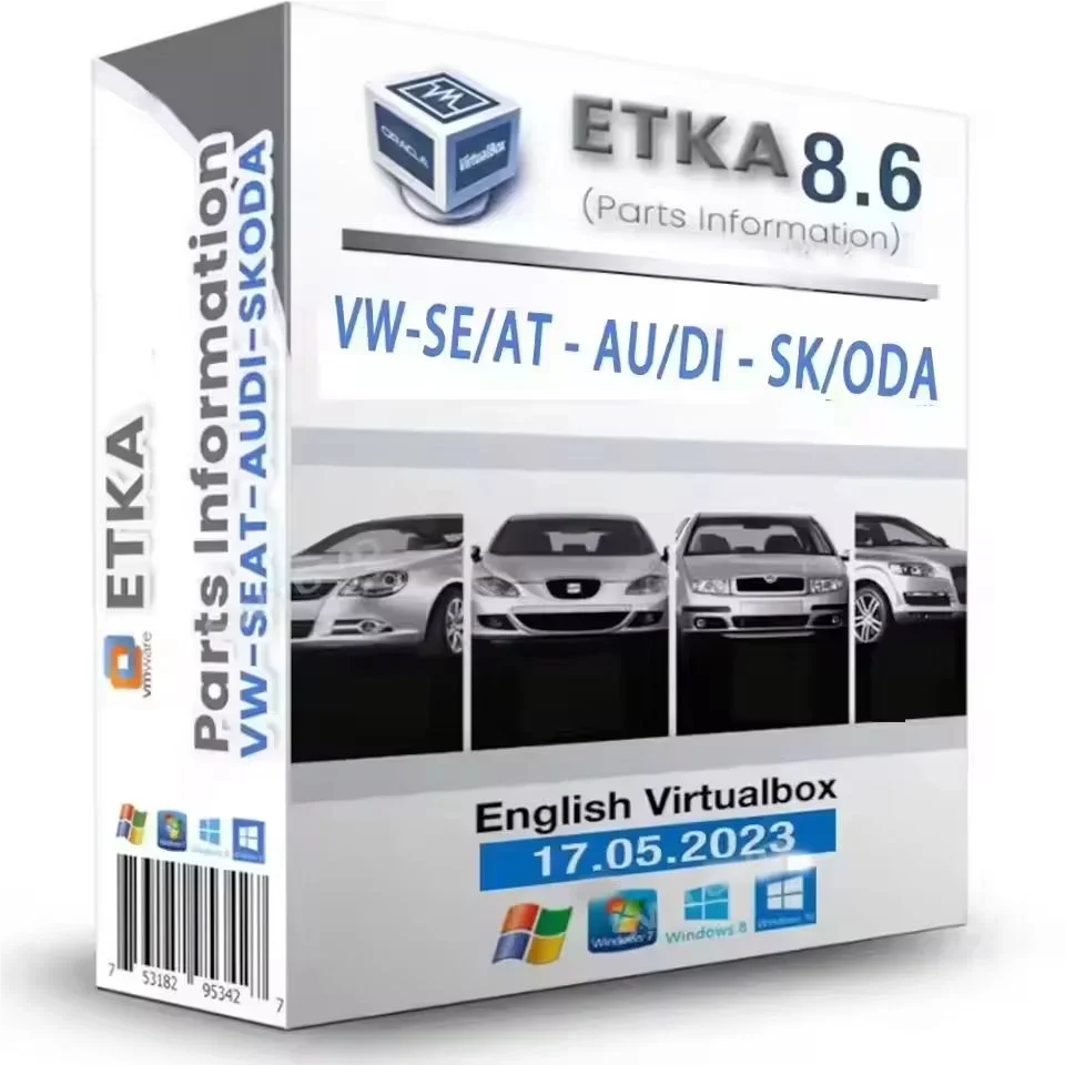 Et/ka 8.6 Multi-Languages for A/udi  V/W SE/AT SKO/DA Auto Car Repair Software Group Vehicles Electronic Parts Catalog Etk a 8.5