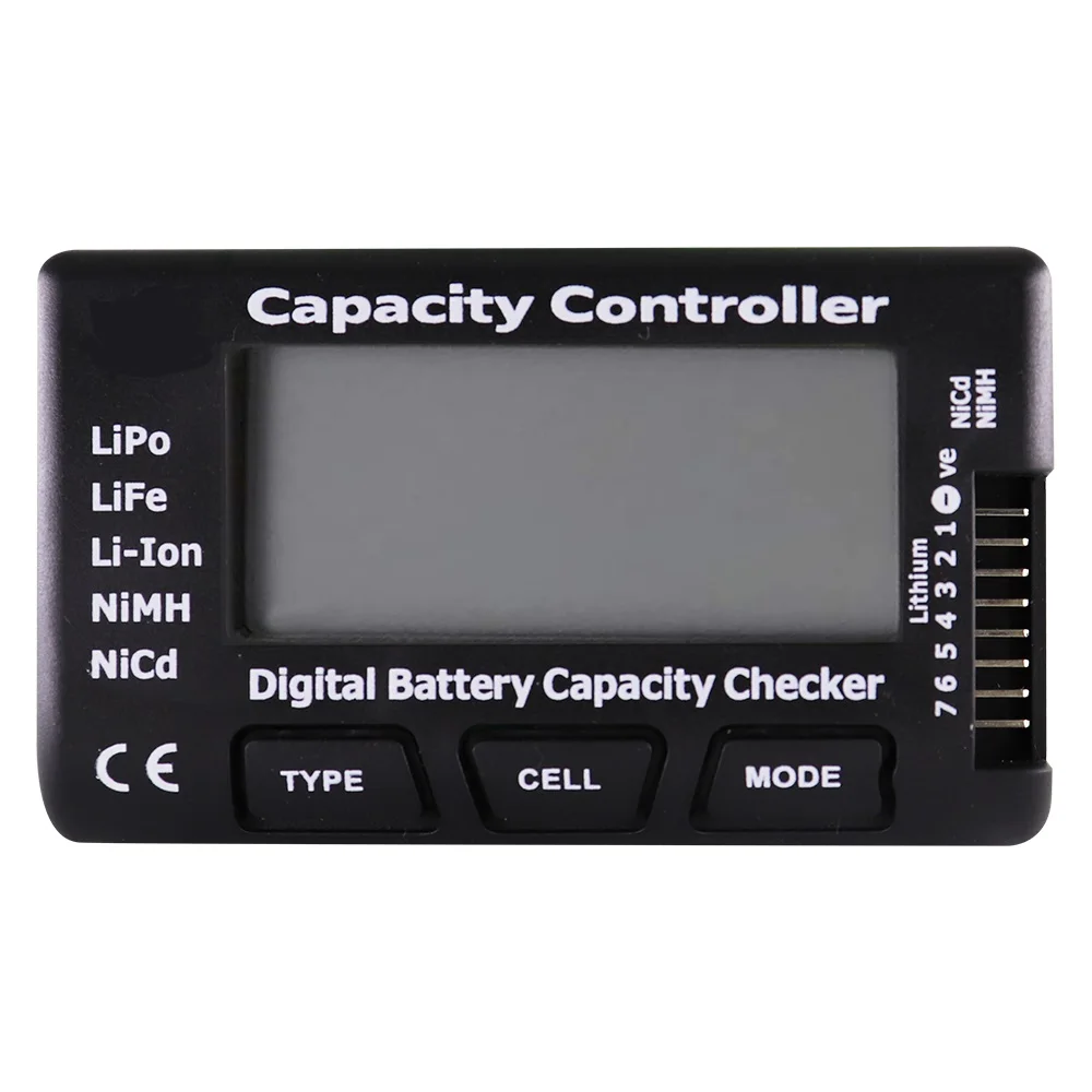 CellMeter-7 Digital Battery Capacity Detector LiPo LiFe Li-ion Nicd NiMH Battery Voltage Detector,Tester,RC Battery Meter