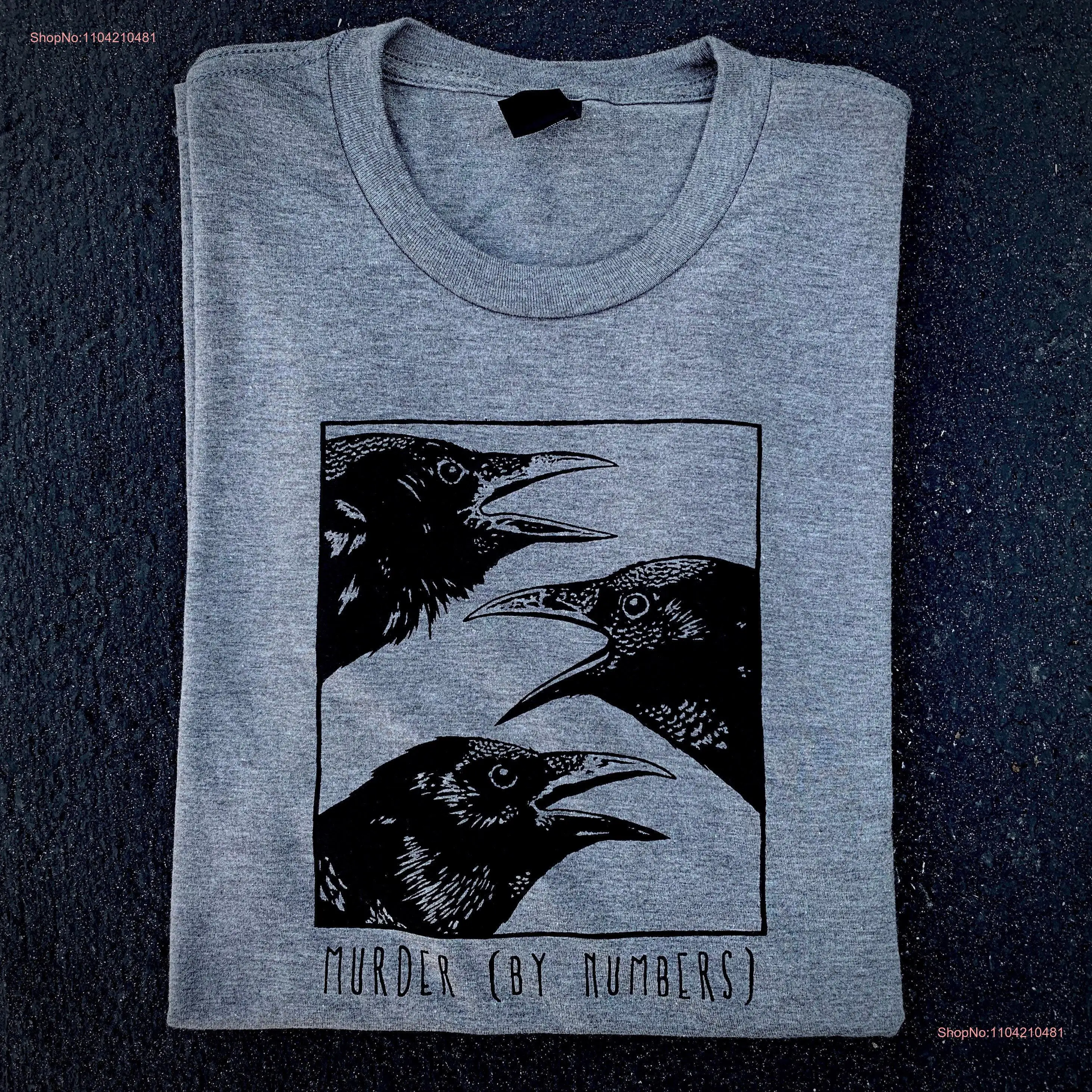 Murder By Numbers shirt AMERICAN CROW birding humor ornithology ornithologist nature conservation bird watcher smiling snake