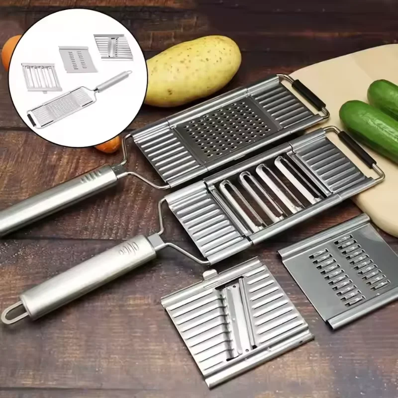 

Stainless Steel Shredder Cutter Vegetable Grater Portable Manual Vegetable Slicer Easy Clean Multi Purpose Kitchen Tools