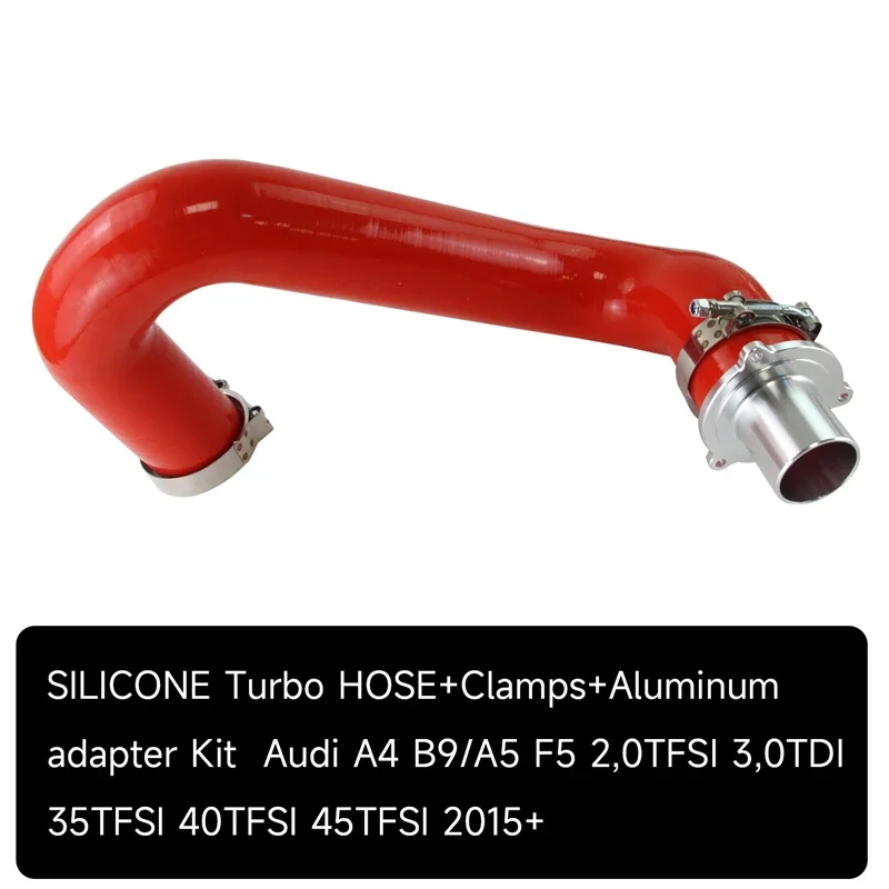 

Silicone Turbo Hose+Clamps+Aluminum adapter Kit Fits for Audi A4 B9/A5 F5 2,0TFSI 3,0TDI 35TFSI 40TFSI 45TFSI 2015+