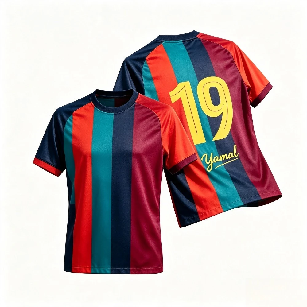 Vintage Split Color Football Jersey Signature 3 Styles Breathable Polyester Short Sleeve Sports Training Soccer Tee