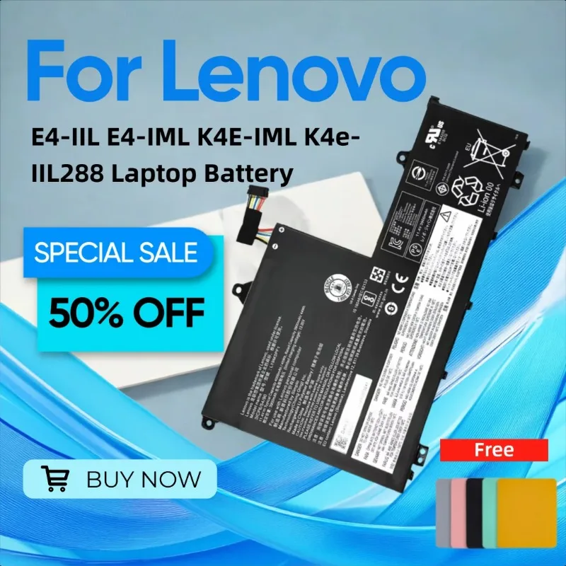 

For Lenovo Zhaoyang E4-IIL E4-IML K4E-IML K4e-IIL288 Laptop Battery Give Away A Mouse Pad