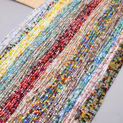 Mixed Candy Color 3mm 180pcs Cube Czech Crystal Glass Beads Cube Square Glass Loose Space Beads For Jewelry Making DIY Handmade