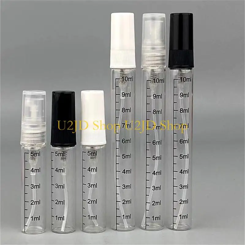 U2JD Mini frascos 5 / 10ml Frasco pequeno para viagem para líquidos