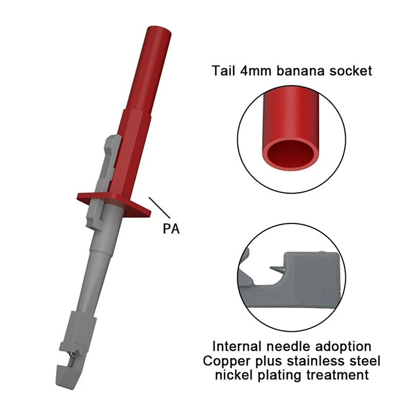 1PC Test Clip Safety Insulation Piercing Probes Clip For Car Circuit Detection Diagnostic Tool Test Cable Accessory