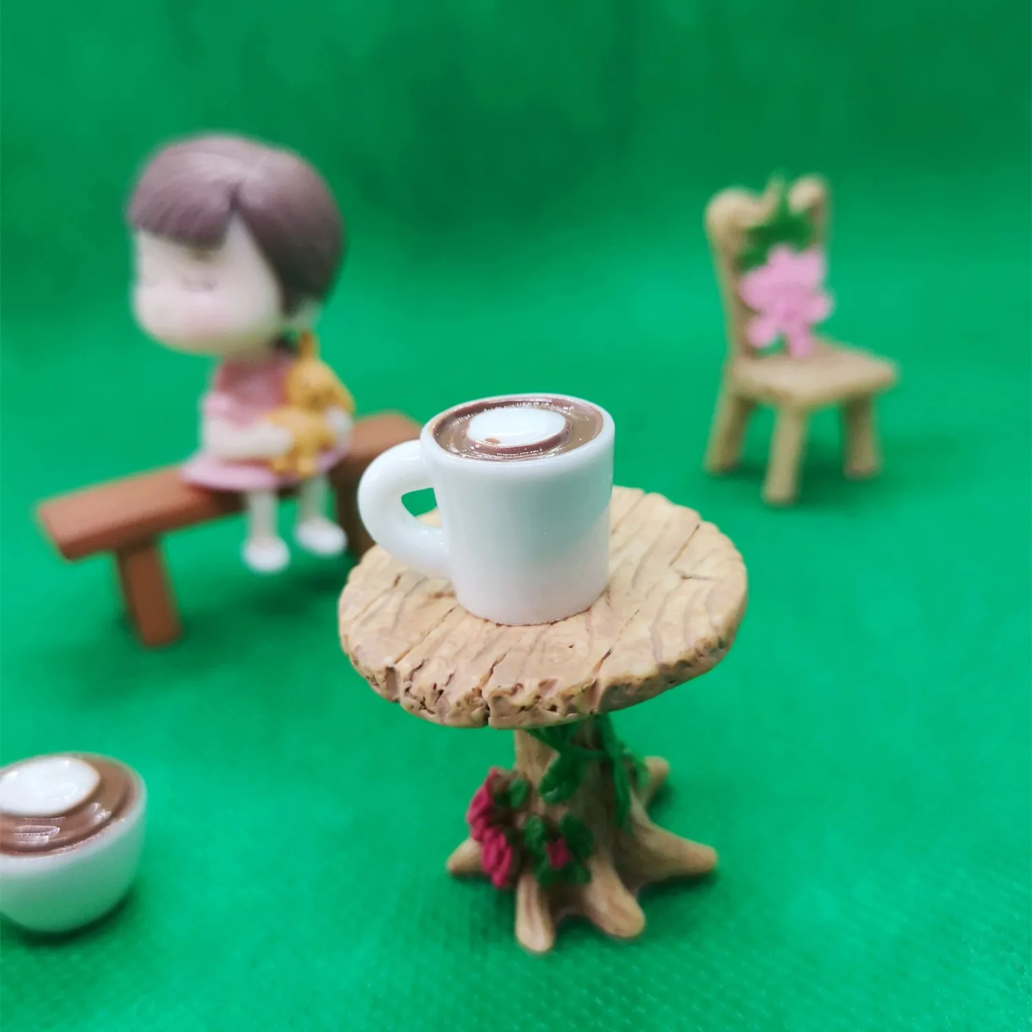10 stücke Harz Simulierte Mini Kaffee Tasse Für DIY Telefon Fall Dekor Hause Miniatur Lebensmittel Spielen Flasche Für Küche Spielzeug Puppenhaus – Detail 2