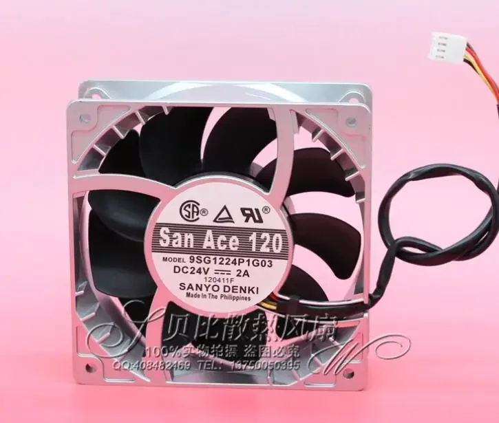 

Ltsf For SANYO DENKI 9SG1224P1G03 DC 24V 2A 120x120x38mm 4-Wire Server Cooling Fan 12cm