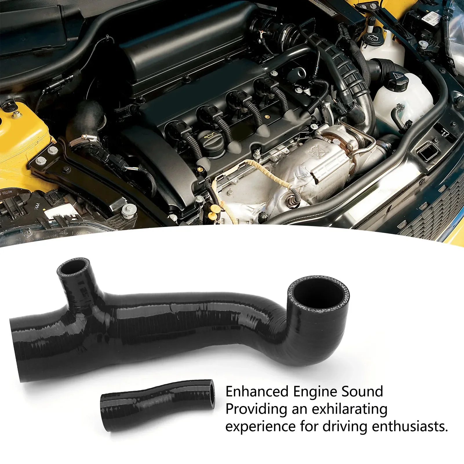 Silicone Air Filter Upper Intake Duct Hose Fit for Mini Cooper S R55 R56 R57  2007-2010 Pre-LCI 1.6L N14 Engine