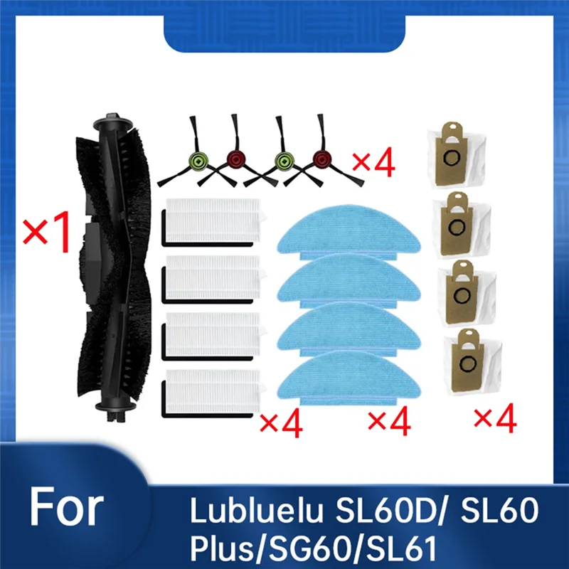 ABXH 15 Uds para Dreame L10s Ultra Gen 2/L30s Ultra accesorios para aspiradoras cepillo lateral principal filtro de fregona bolsas de polvo
