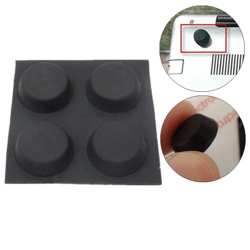 4 조각 노트북 컴퓨터 냉각 피트 고무 홀더 킥 스탠드 흡입 컵 열 감소 패드 범용 태블릿 스탠드