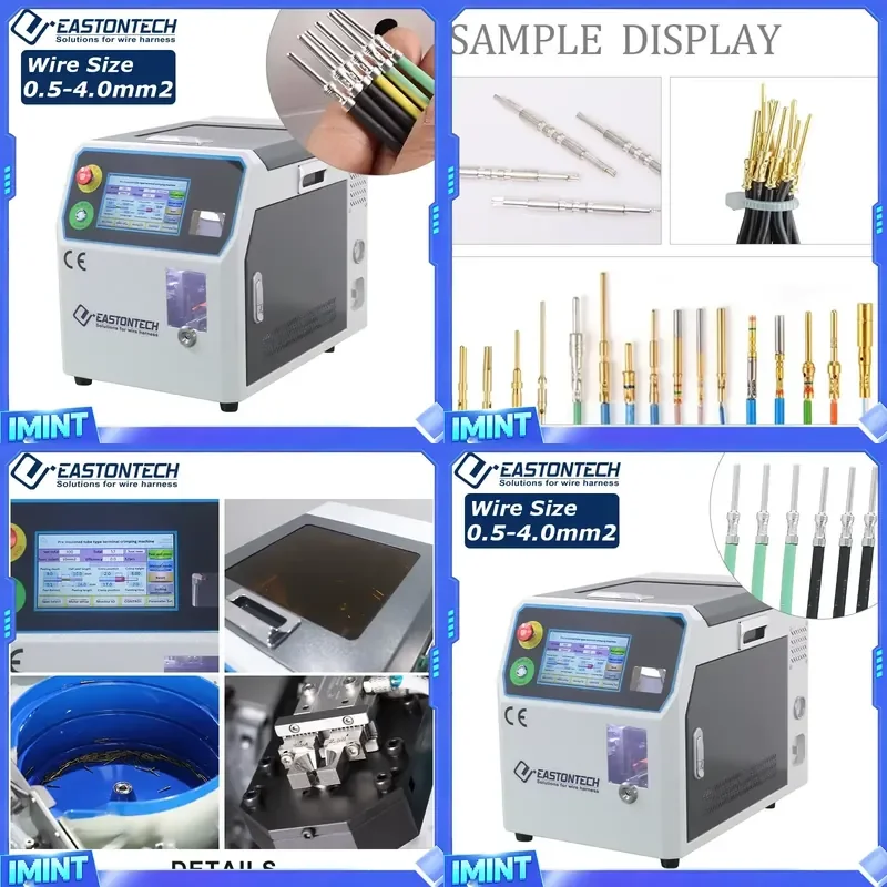 EW-5475 Servo Motor Type Cable Stripping Ferrule Terminal Crimping Machine Loose Pin Terminal Stripping & Crimping Equipment