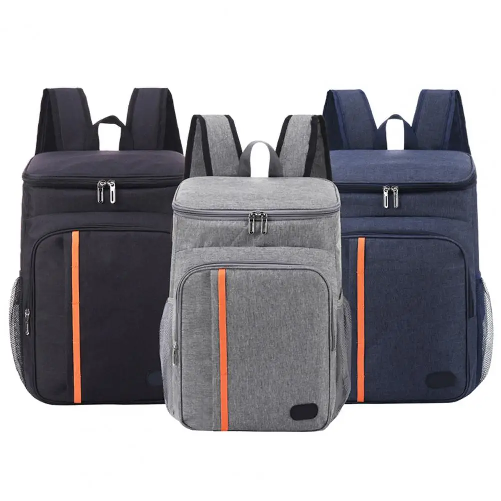 Thermal Backpack Multiple Pockets Large Capacity Leakproof Waterproof Oxford Cloth Outdoor Camping Picnic Cooler Insulation Bag