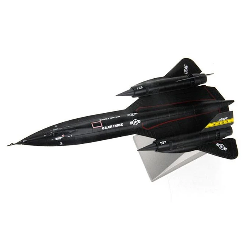 US Air Force SR-71 Blackbird Reconnaissance Airplane Alloy Model SR71 1:144 Scale Diecast Metal Model