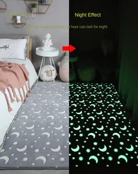 Alfombra luminosa para dormitorio de niños, manta de cabecera, alfombrilla para dormir, sala de estar grande, alfombrilla encantadora, venta al por mayor