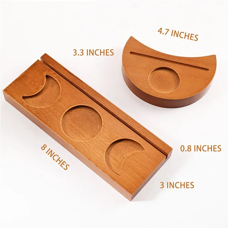 التارو قاعدة كريستال شمعة حامل الخشب بطاقة التقويم بطاقة بريدية قاعدة عراف الحظ حامل بطاقة النبي ديكور المنزل #6