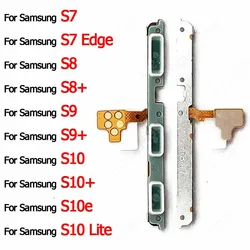 Power On Off New Key Volume Flex Cable For Samsung Galaxy S9 Plus S9+ S10 Lite S10+ S10e 5G S7 Edge S8 Active S8+ Spare Parts