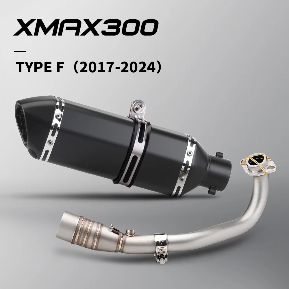 

Высококачественная выхлопная труба мотоцикла для XMAX 300 XMAX 300 2017-2024, полный системный глушитель для подключения коллектора с DB Killer