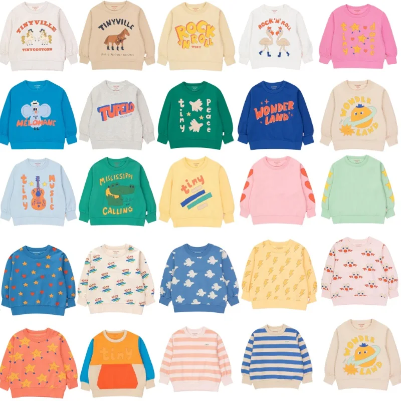 

Children's Sweatshirt 2024 Fall New Cartoon Fashion Girls Sweater Cotton Loose Casual Boys Pullover Shirt Children's Clothing