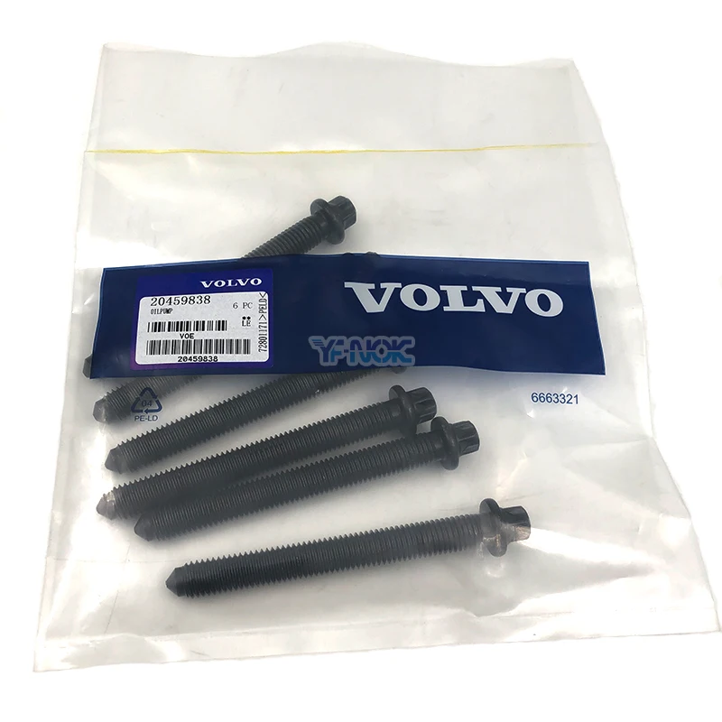 

Excavator for Vol-vo EC135B 140B 210B cylinder head screw VOE20459838 20459838 bolt