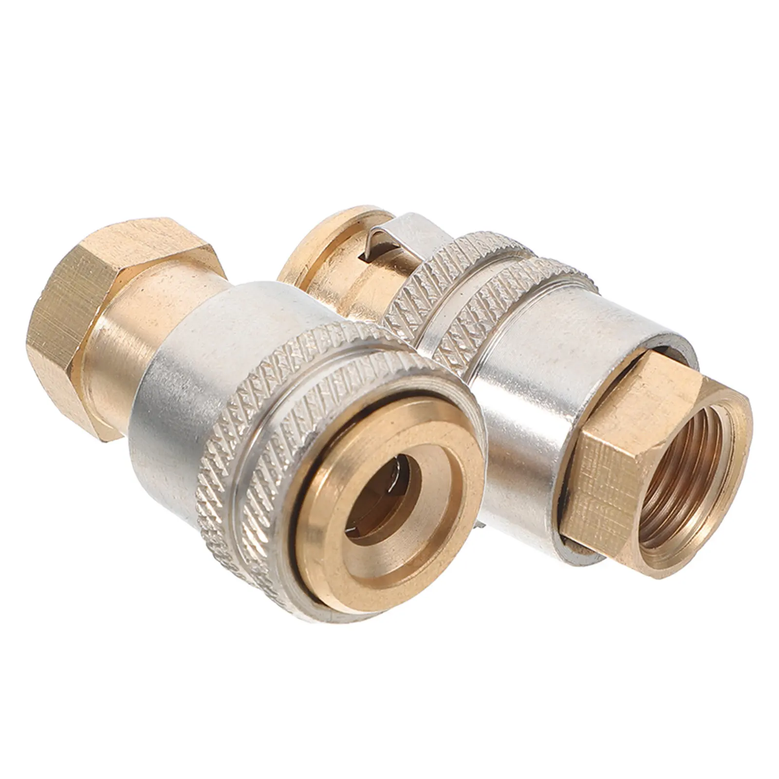 2Pcs Self-Locking Tire Inflator Chuck Brass Heavy Duty Quick Lock Air Compressor Connector Tire Machine Accessories
