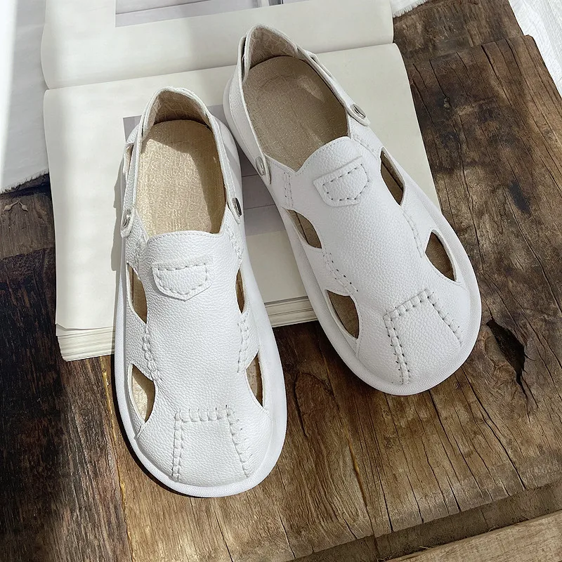 Careaymade-Loose comfortable women\'s shoes summer hollowed out Dad shoes leisure soft soled student shoes small white shoes