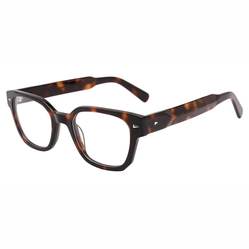 

Kirka Acetate Female Eyewear Flat Cat Crystal Laminating Frames Myopia Optic Glasses with Wide Temples WD1598p