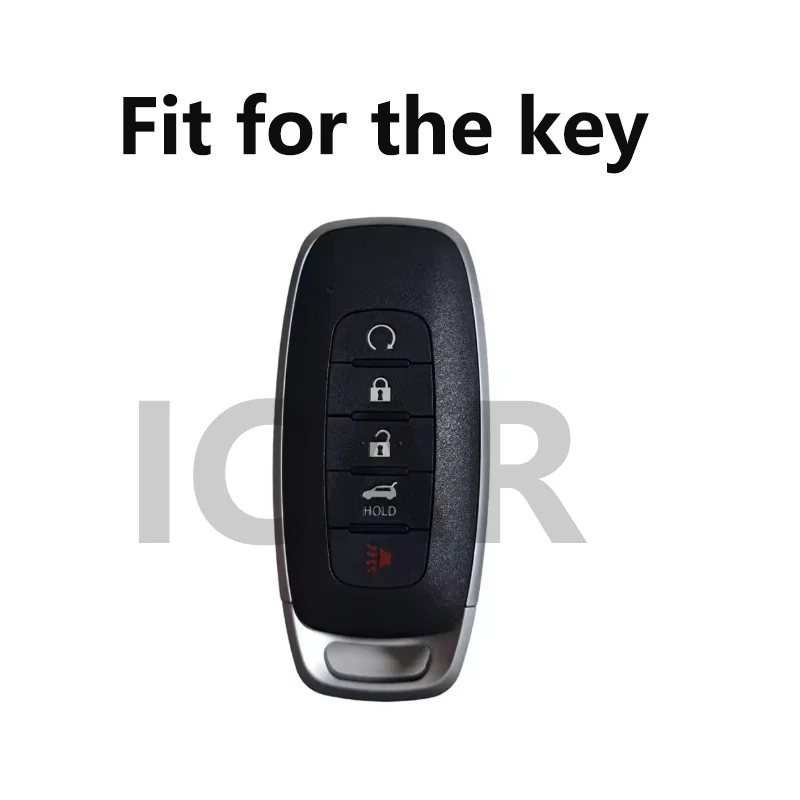 Gold Edged TPU for Nissan X-Trail T33 Qashqai J12 Teana 2022 2023 5 Button Remote Car Key Case Cover Fob Holder Bag Accessories