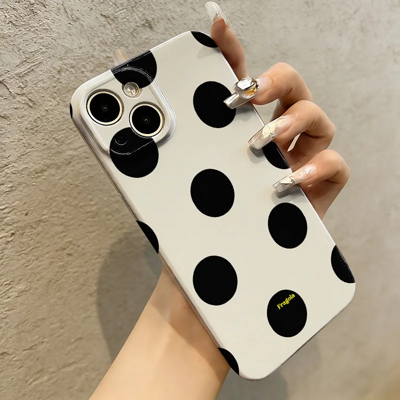 Capa de Telefone Dura com Filme Brilhante Fragola DALMATA para Samsung Galaxy A37 A57 A17 A07 A16 A56 A26 A36 A06 A55 A35 A15 A54 A05 A14 4G 5G