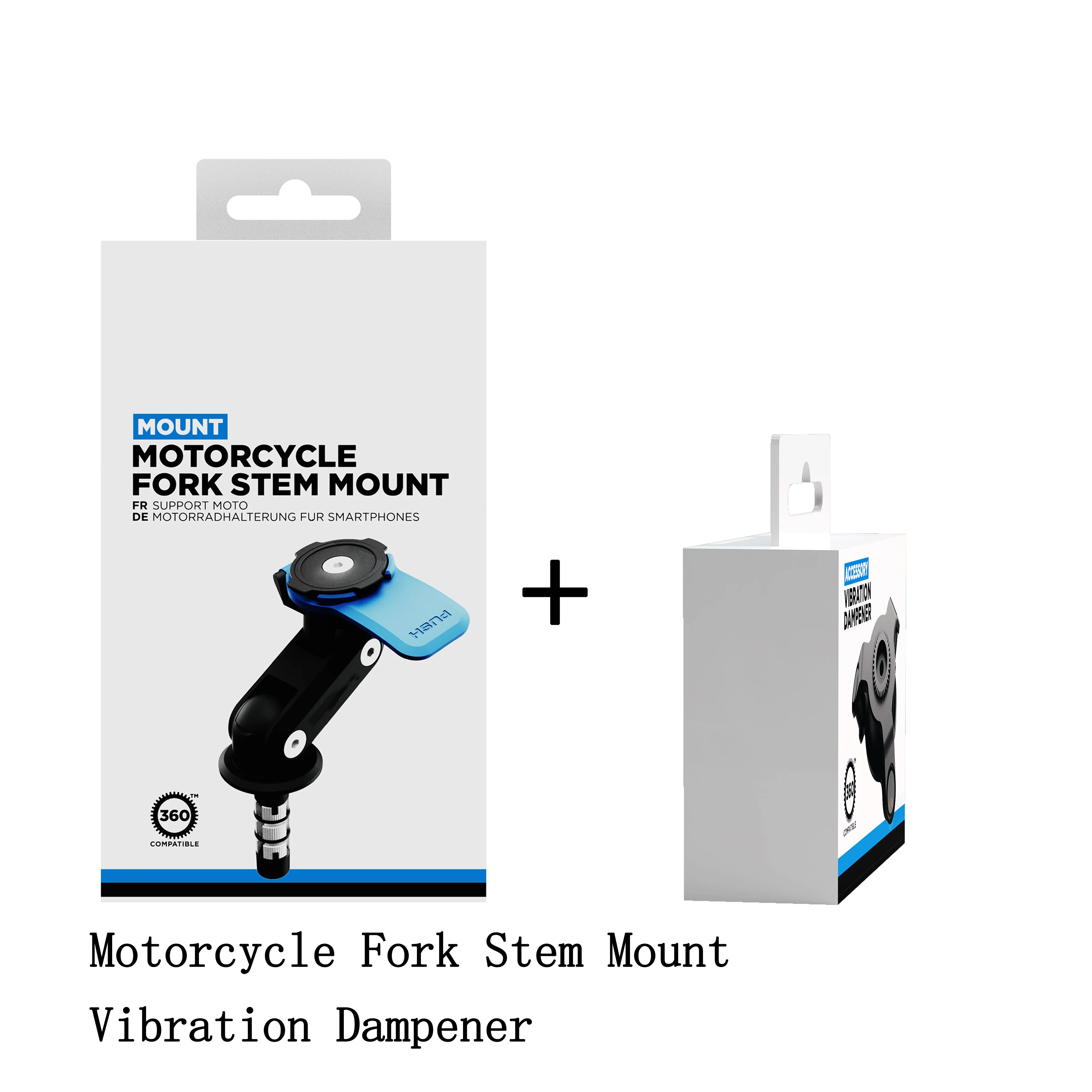 

Motorcycle Phone Mount Kit-Motorcycle Fork Stem Mount+Vibration Dampener