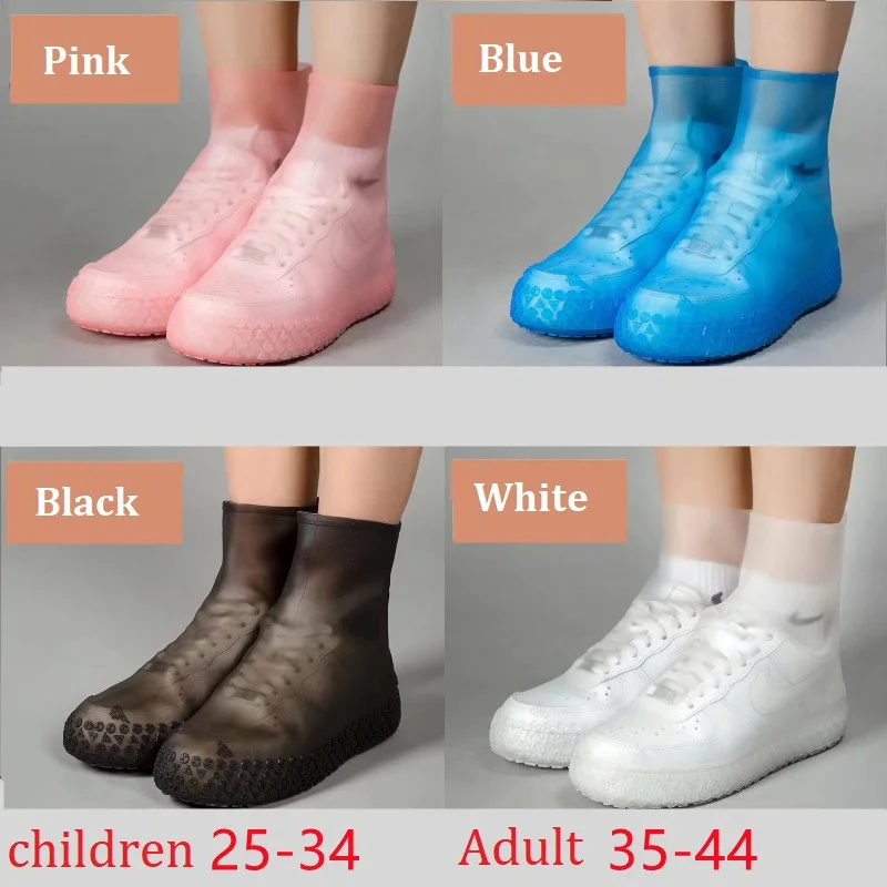 Unisex Shoes Protector Anti-slip Rain Boot Pads For Rainy Day Silicone Outdoor WaterProof Shoe Covers Reusable Rain Shoe Covers