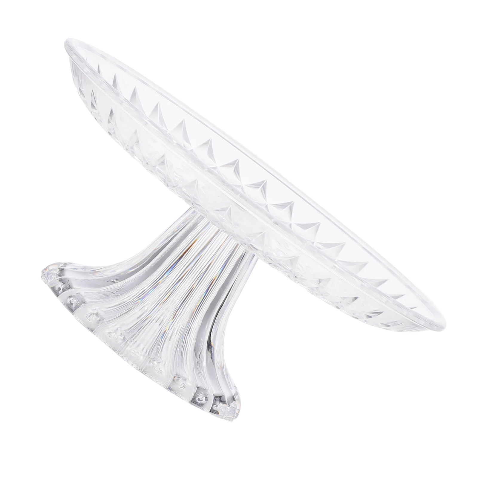 1 قطعة وعاء الفاكهة الاكريليك 10 بوصة مستديرة شفافة الحلوى حامل انفصال صينية الوجبات الخفيفة لحفل الزفاف Ktv الحدث كعكة العرض